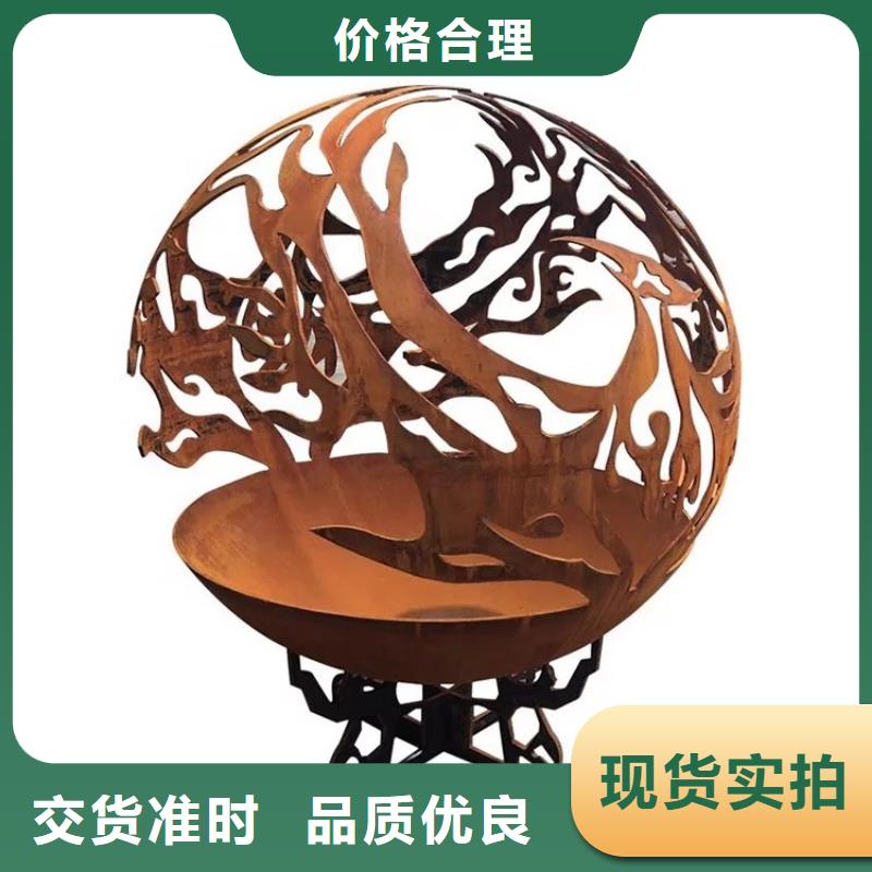 定制复古锈色广场落地种植箱_优质厂家同城生产商
