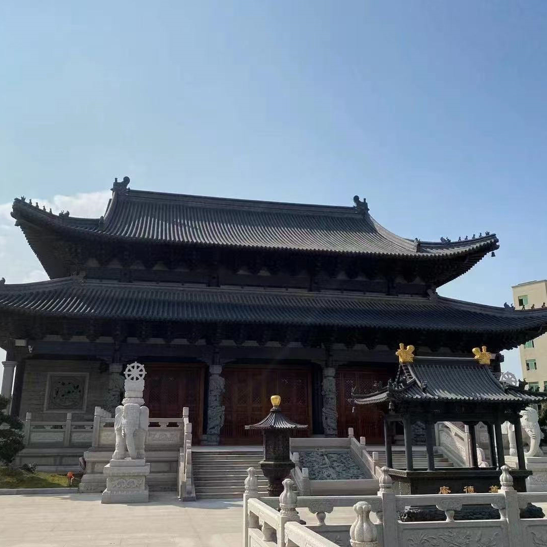 别墅屋面琉璃瓦 陶土筒瓦-生产基地-可全国发货