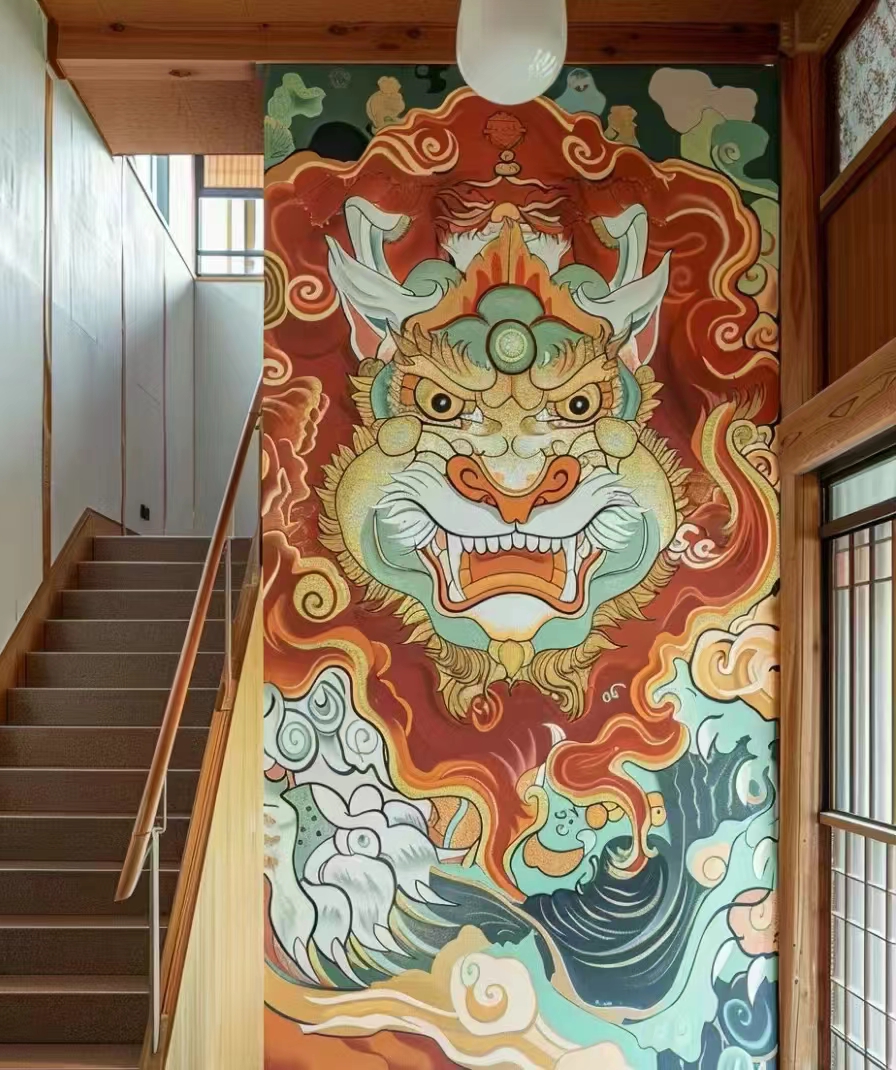 外墙彩绘手绘墙绘画涂鸦工作室